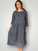 april dress - fine navy stripe Apparel