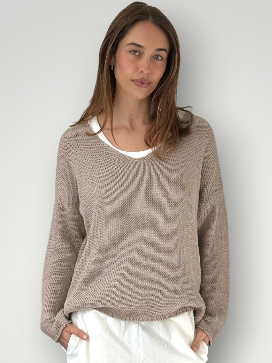 jamie cotton knit - natural Apparel