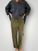 dylan pant-army twill cotton Apparel