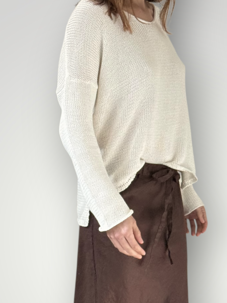jamie cotton knit - warm white Apparel
