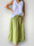 lulu skirt -avocado linen Apparel