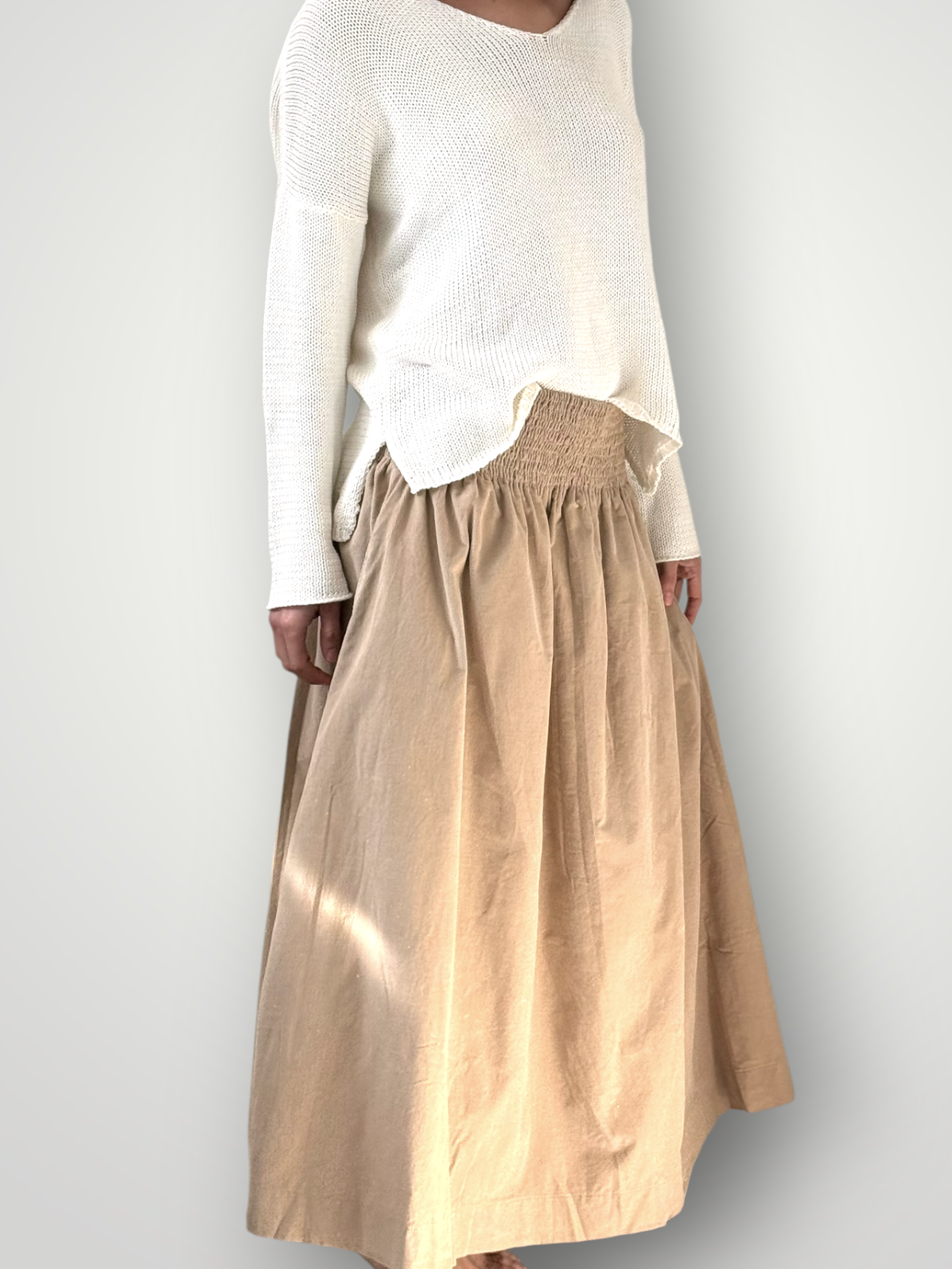 lulu skirt - sand cord Apparel