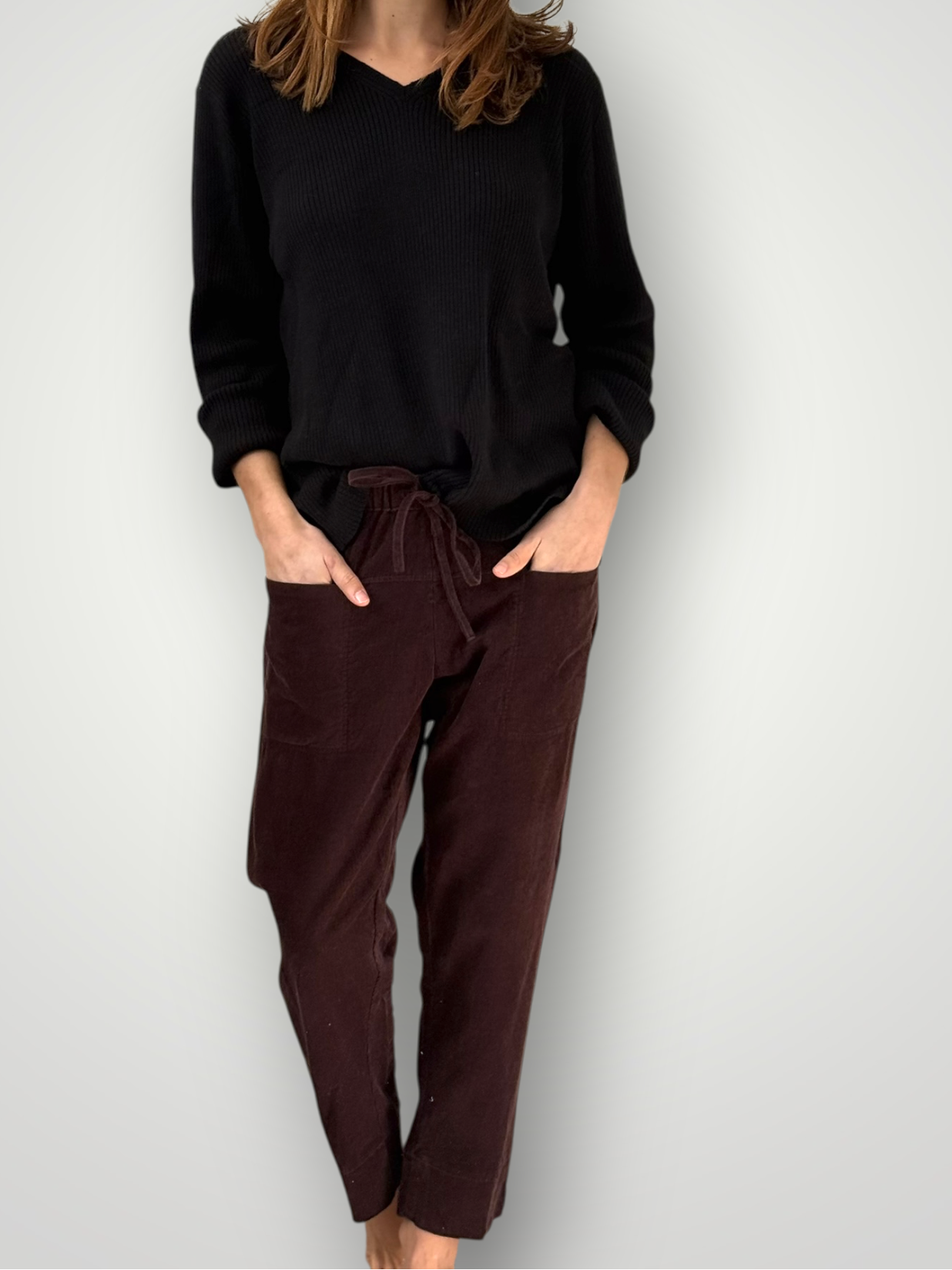 darcy pants - chocolate cord Apparel