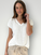 lara knit top - warm white cotton Apparel