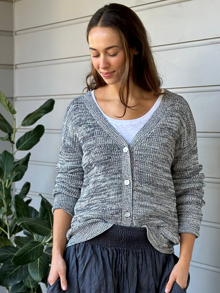 lucas cardi - salt and pepper mix cotton Apparel