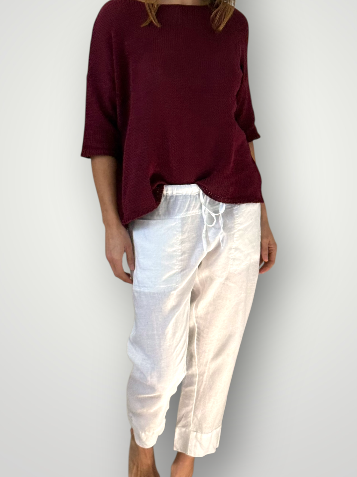 darcy pant - white linen Apparel
