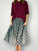 lola skirt - black/grey paisley cotton Apparel