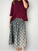 lola skirt - black/grey paisley cotton Apparel
