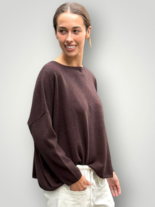 sophie cashmere knit-chocolate General