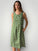 becky dress - moss spot linen Apparel