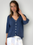 alex cotton knit cardi-denim Apparel