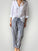 darcy pants - blue dusk stripe linen Apparel