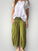 jackie pant-olive linen Apparel