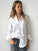 erika shirt - white linen Apparel