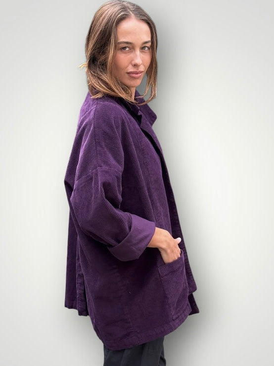 albert jacket -eggplant cord Shirts