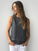 vera tank - charcoal cotton Apparel