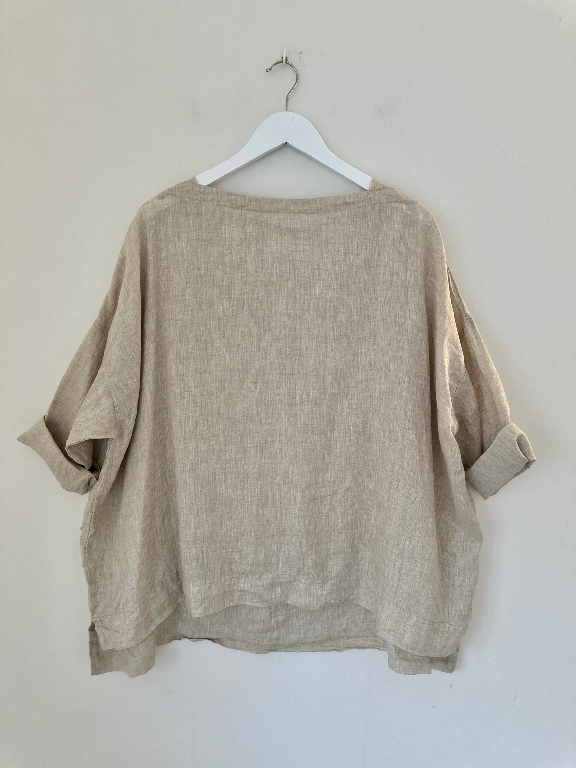 avril top - natural linen Apparel  