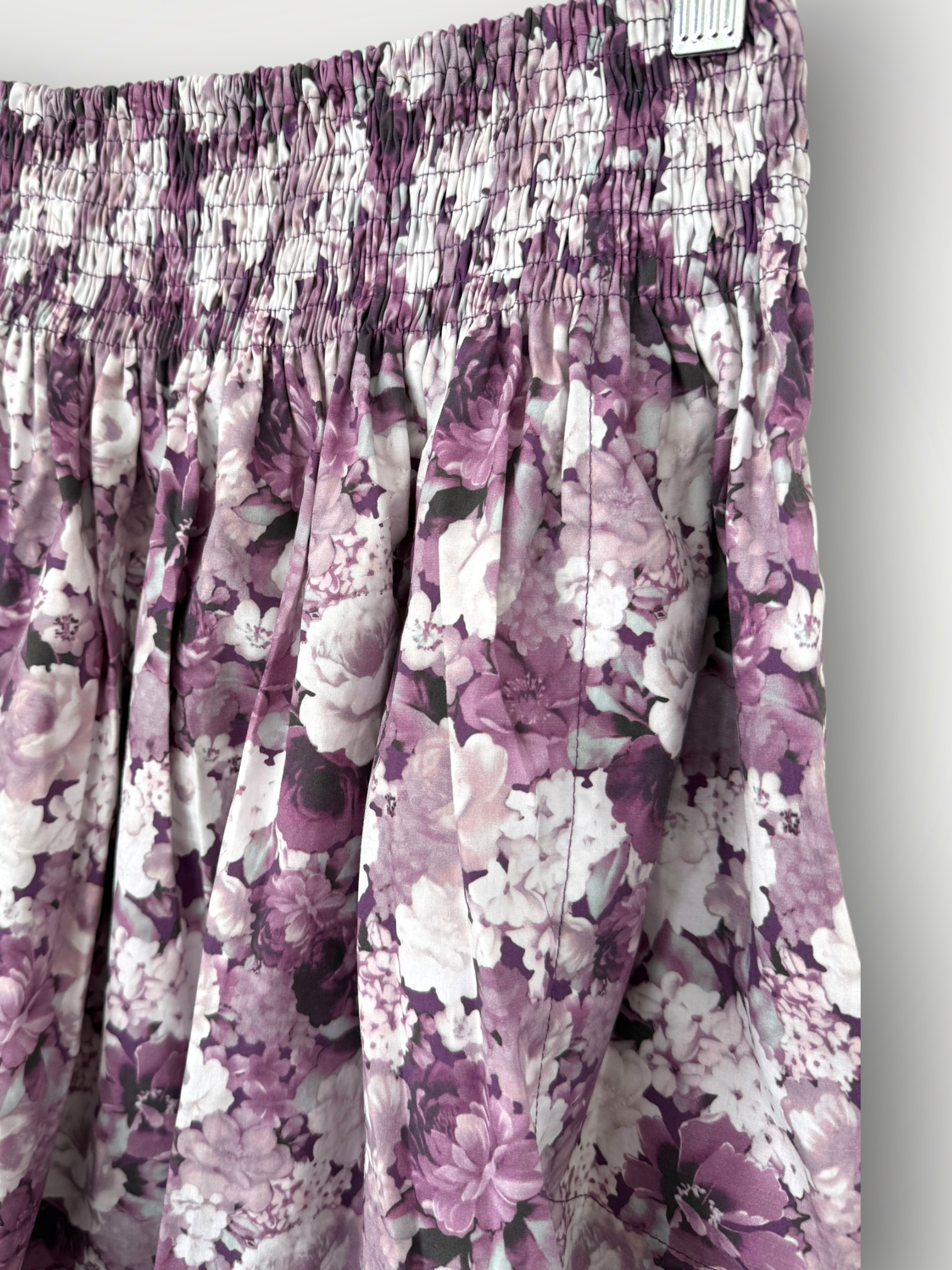 zoe skirt -lavender florals cotton
