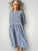 april dress - navy gingham cotton Apparel