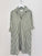 bianca dress -moss stripe linen Apparel