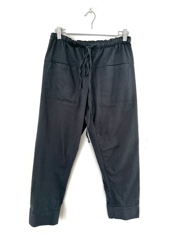 dylan pant-charcoal twill cotton Apparel