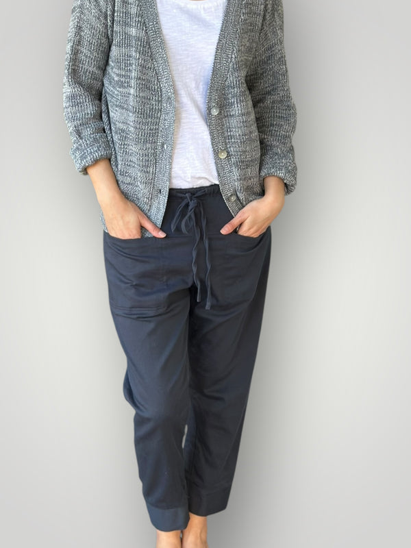 dylan pant-charcoal twill cotton Apparel