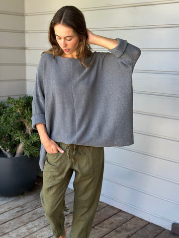 stella jersey-slate grey cotton knit Apparel