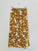 anthea skirt - big turmeric flower linen Apparel  