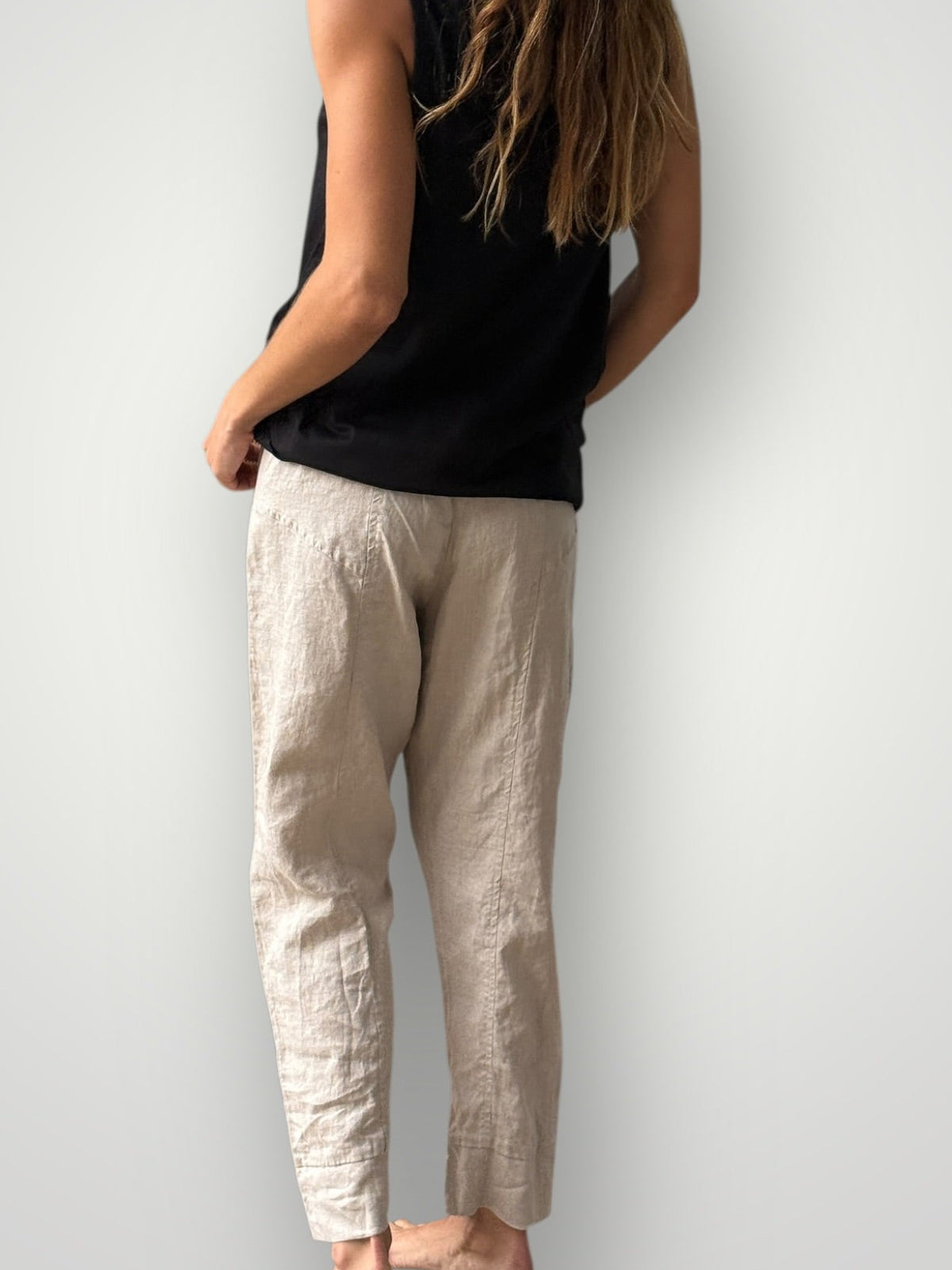 darcy pants - natural linen General