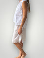 skirt slip-black cotton