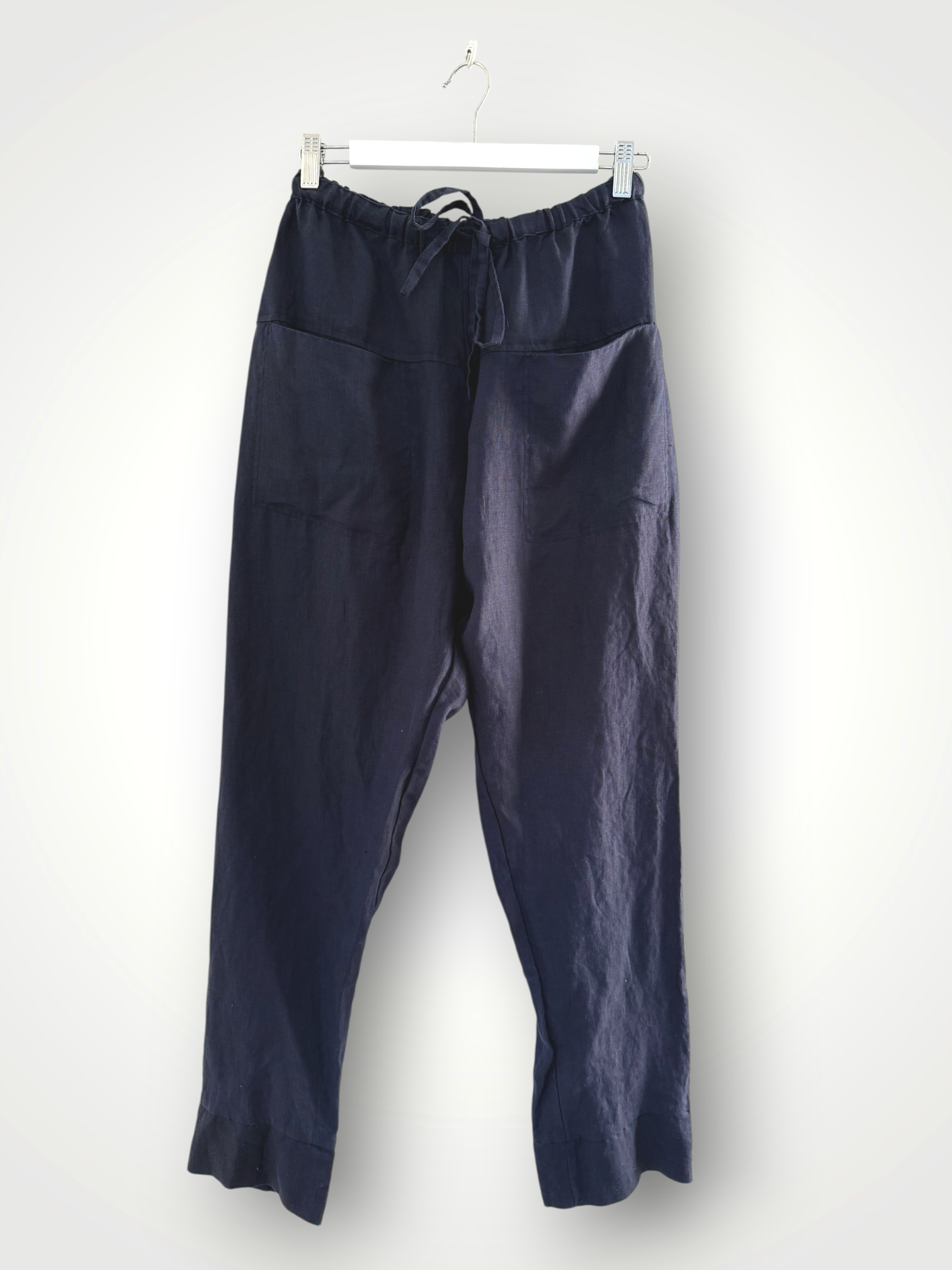 darcy pants - navy linen Apparel