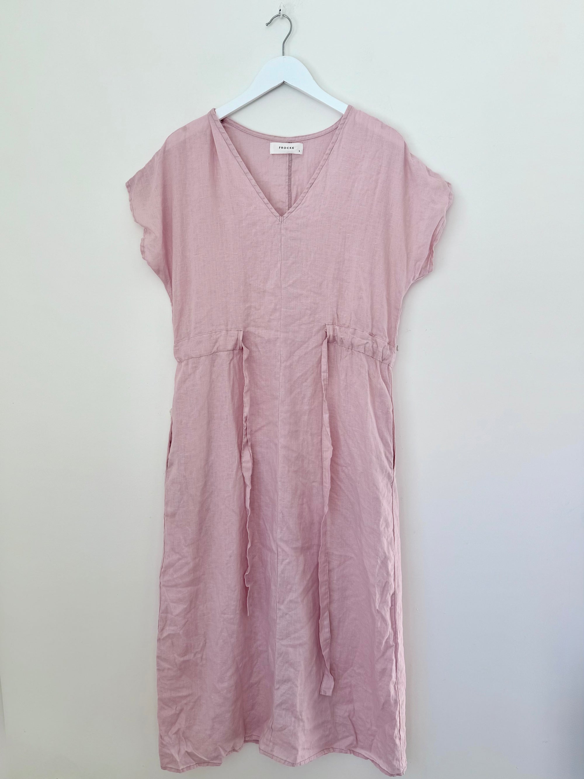 harper dress - peony linen Apparel