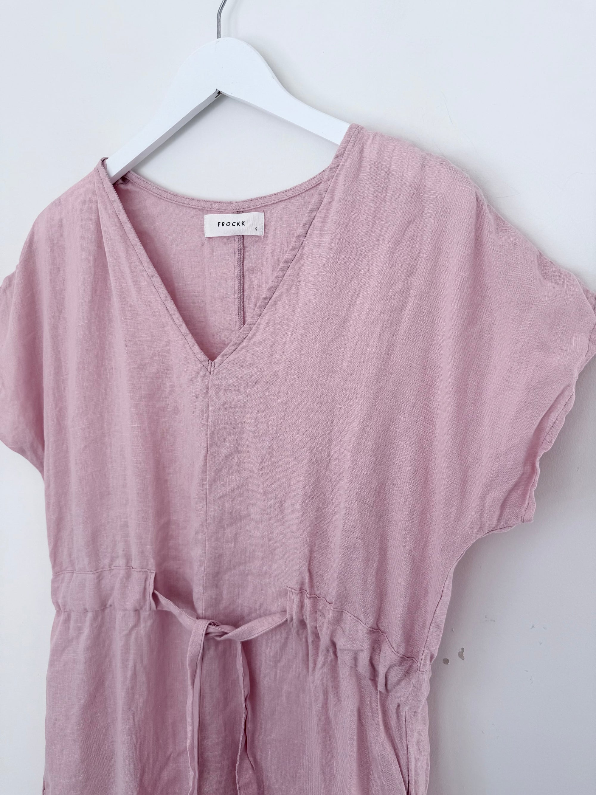 harper dress - peony linen Apparel
