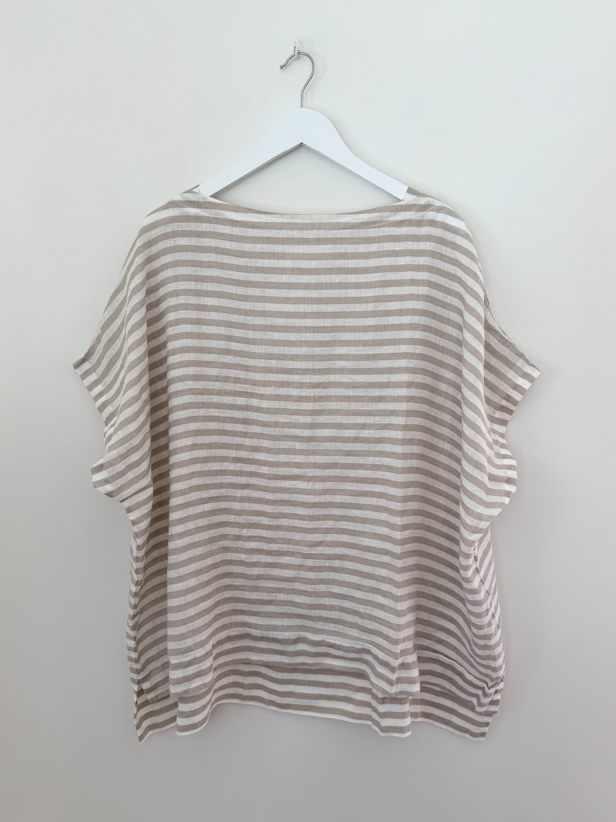 sammy top - natural stripe Apparel
