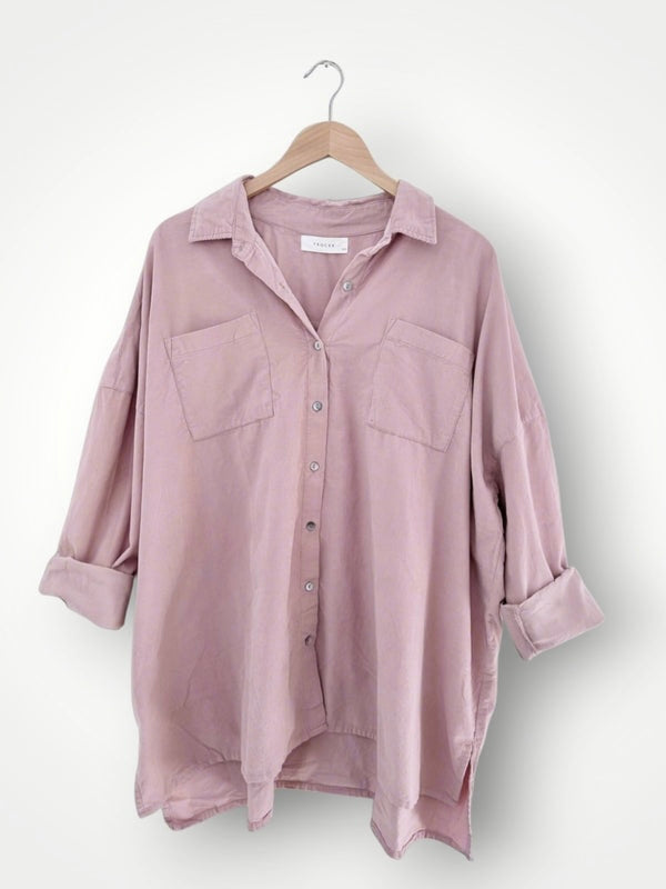 aiden oversized shirt -dusty pink cord Apparel