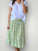 lola skirt - avocado floral linen Apparel