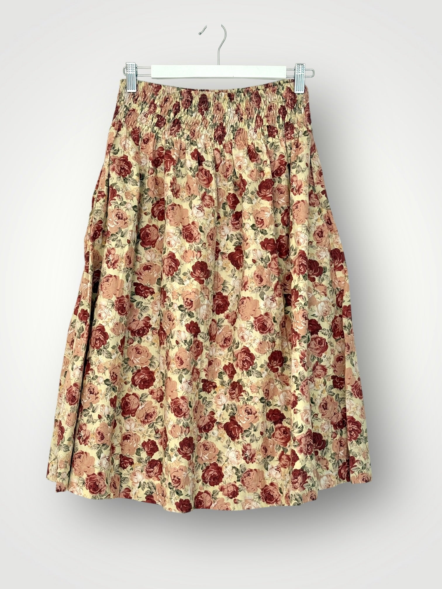 lola skirt - soft roses cotton