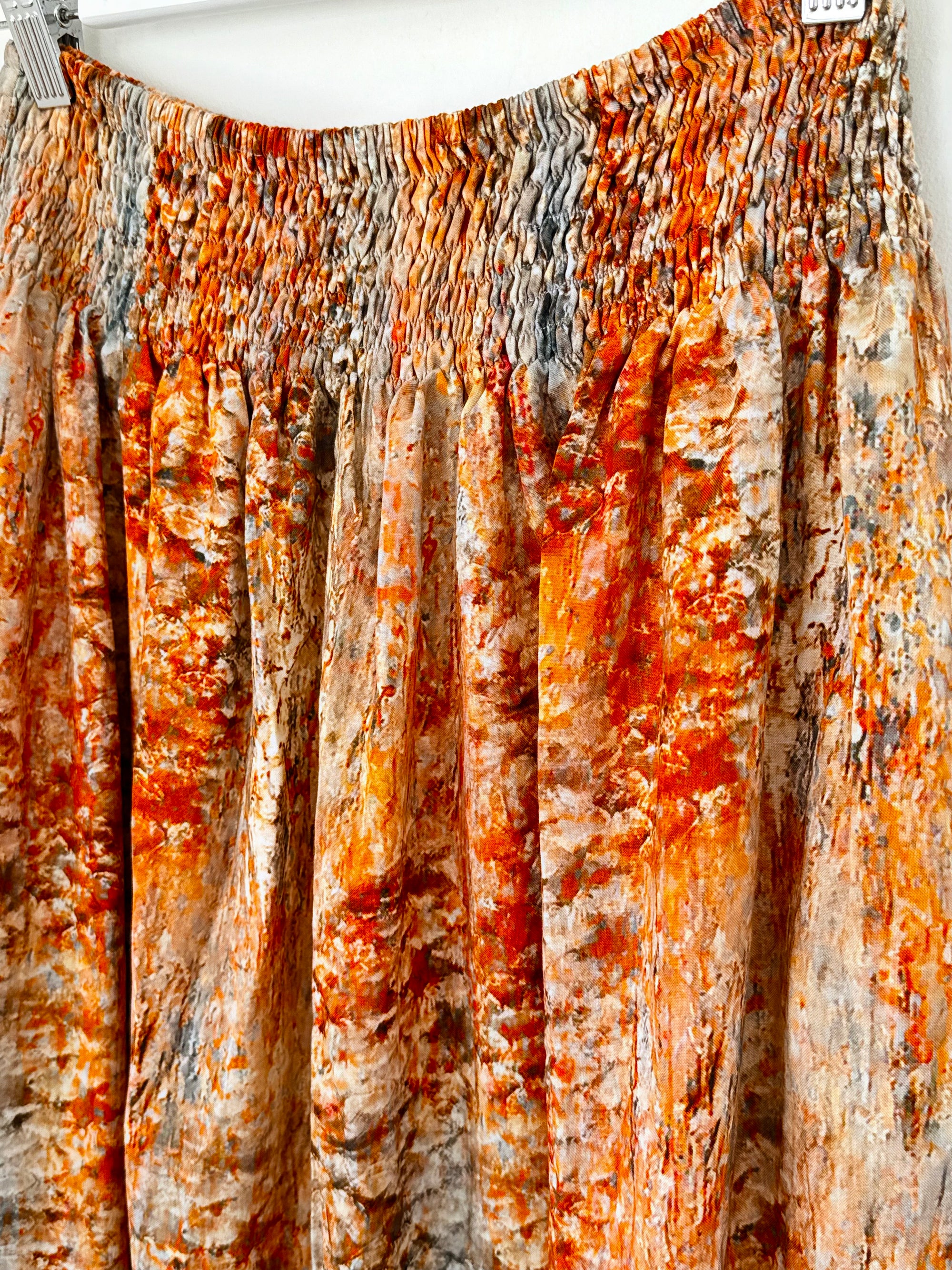 lulu skirt - sunset watercolour Apparel