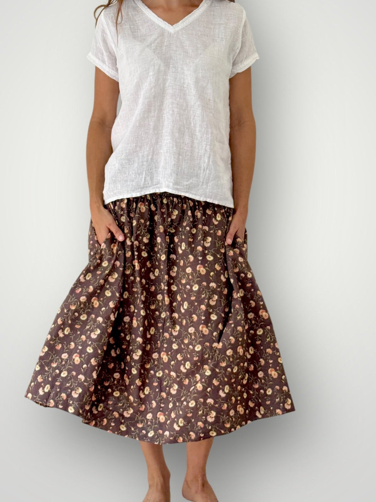 lola skirt - autumn aster cotton Apparel