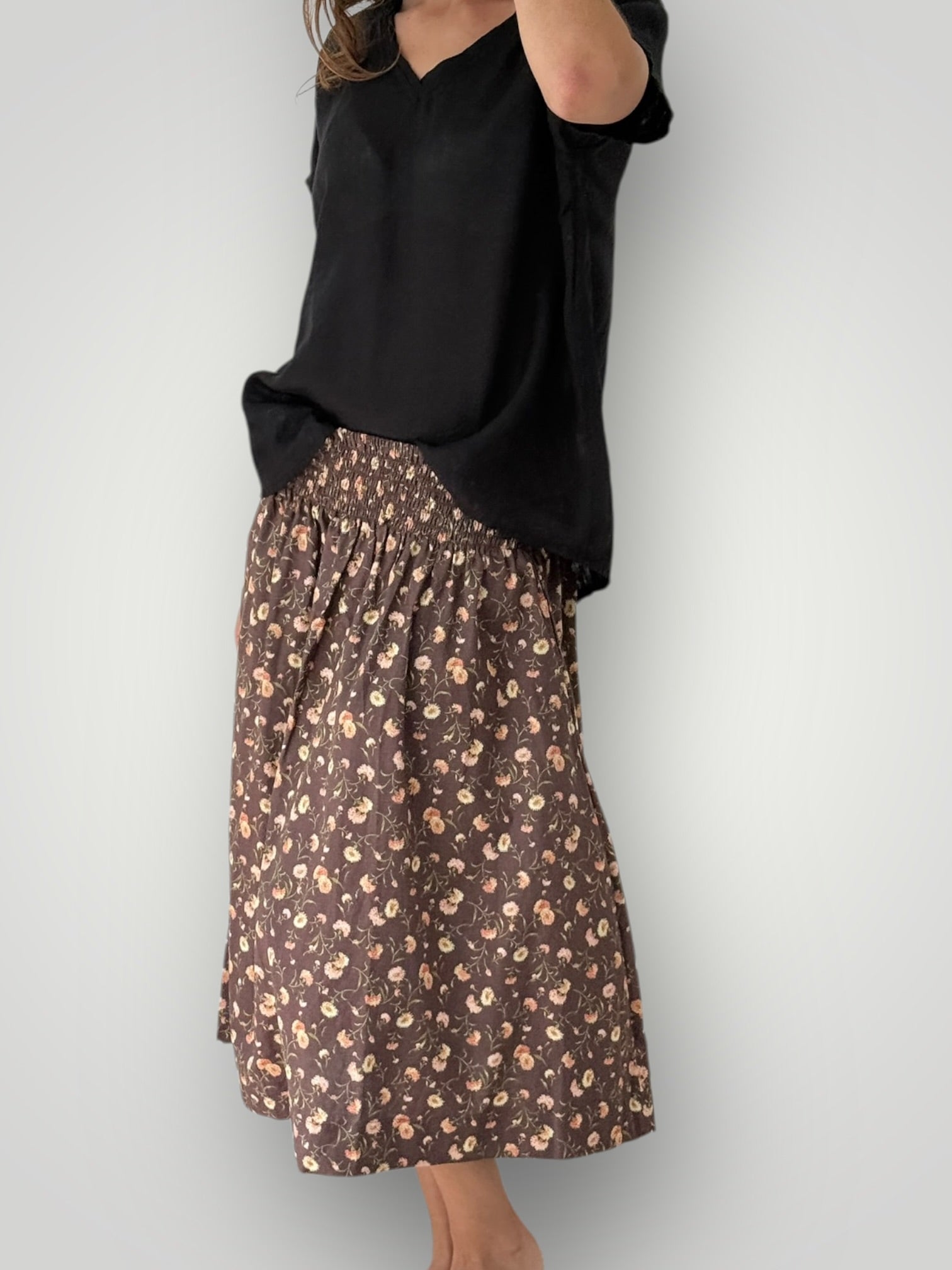 lola skirt - autumn aster cotton