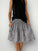 zoe skirt - slate grey daisy linen Apparel