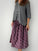 lola skirt - mulberry floral cotton Apparel