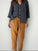 darcy pants - caramel linen Apparel