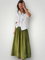 lulu skirt - olive linen Apparel