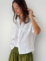 erin shirt-white linen Apparel