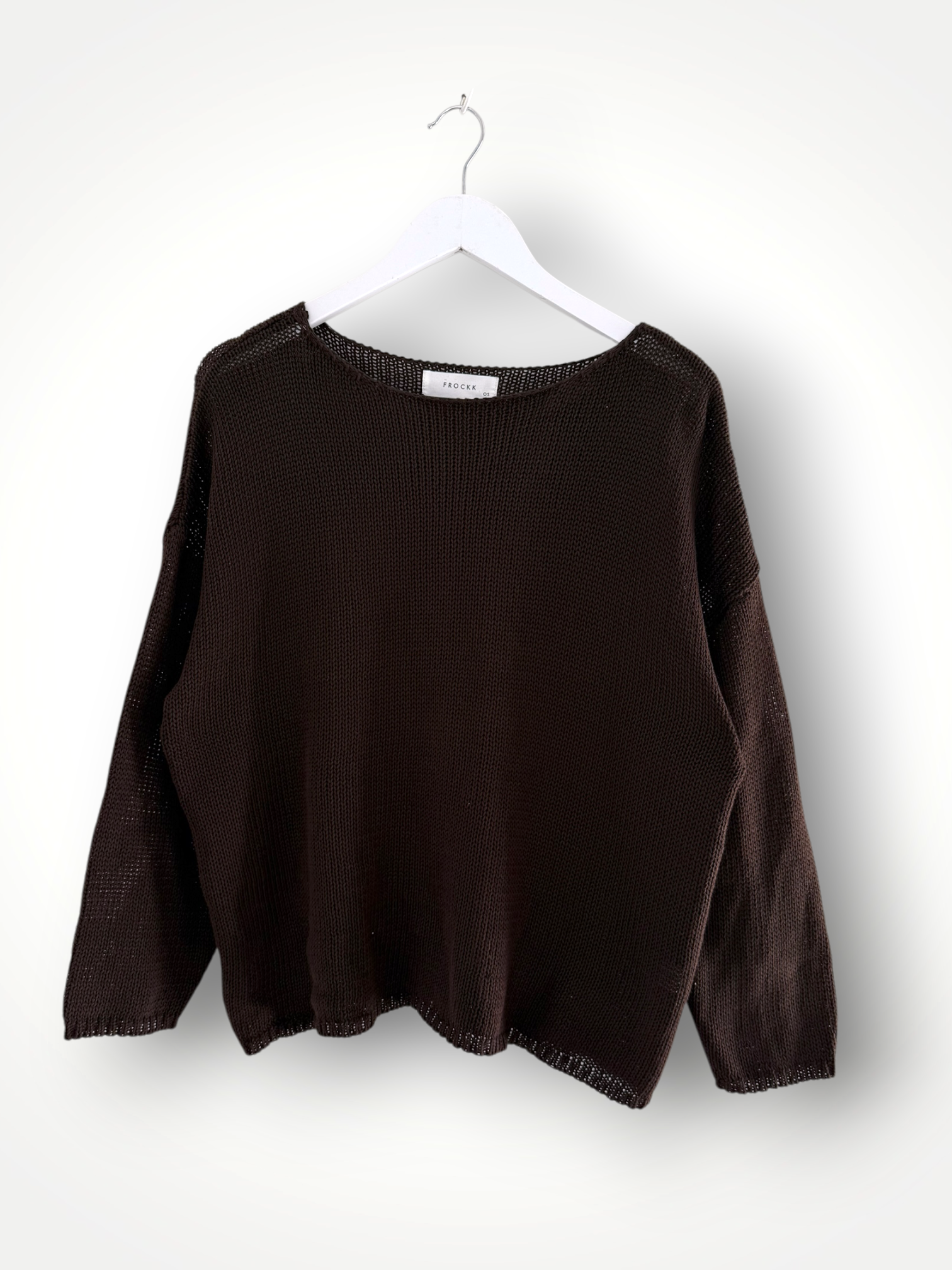 ashton knit - chocolate cotton