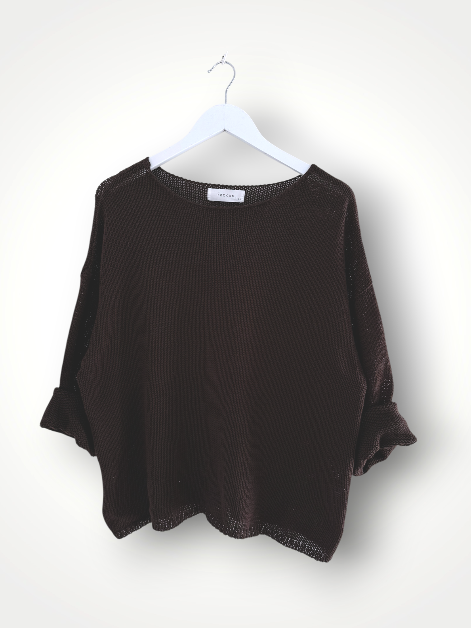ashton knit - chocolate cotton
