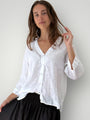 raine shirt - white linen Apparel