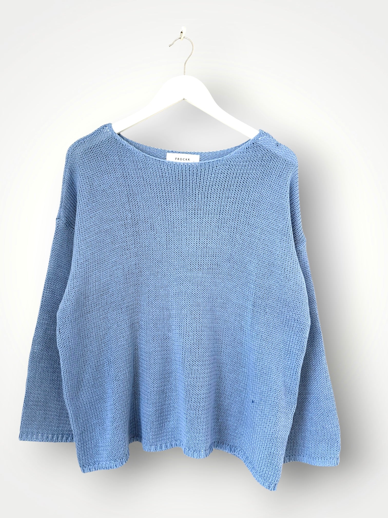 ashton knit - soft blue cotton Apparel