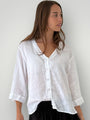 raine shirt - white linen Apparel